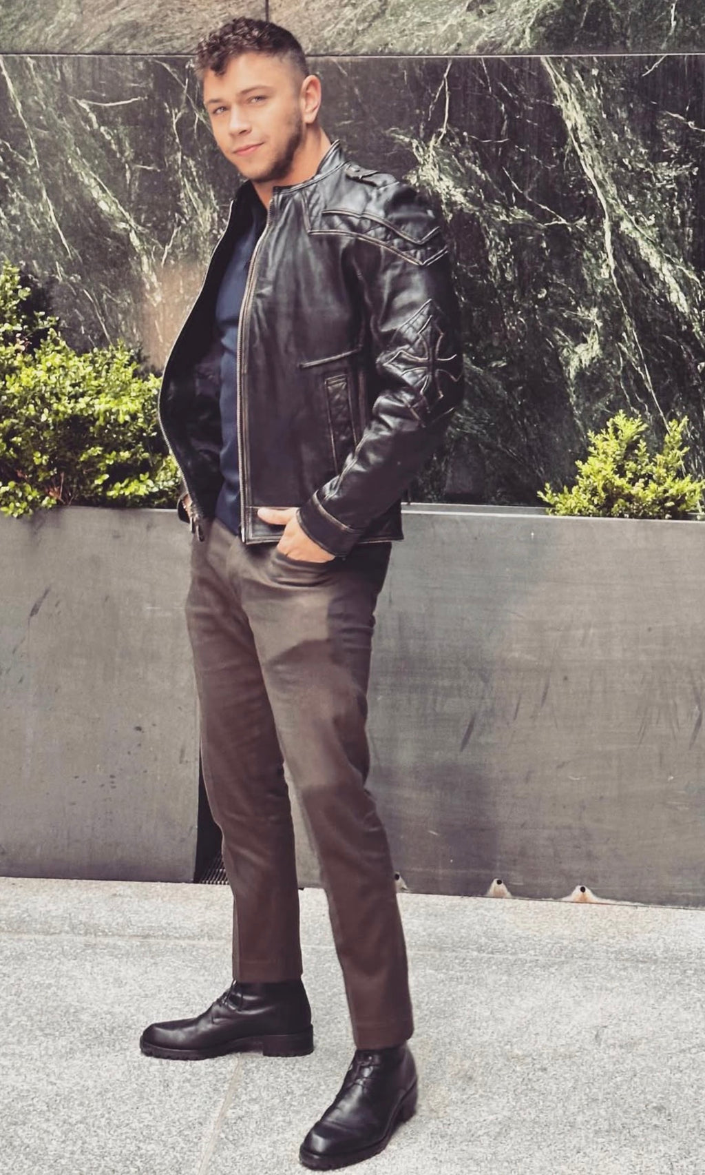 jacket jeans shoes combo